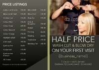 Salon A5 Flyers by Templatecloud