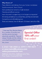 Ironing and Laundry Services A6 Flyers by Templatecloud