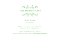 Business Card Decorative Green Collection by Templatecloud 