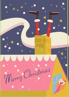  Edit & Go: Regular (Folds to A6) Christmas Cards by Templatecloud 