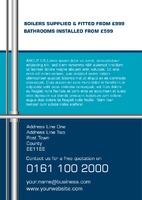 Plumbers A5 Flyers by Templatecloud