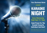 Karaoke A4 Flyers by Templatecloud 