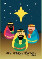 Religious Edit & Go: Large (Folds to A5) Christmas Cards by Templatecloud 