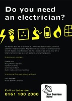 Electrical A6 Flyers by Templatecloud 