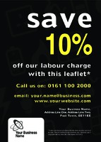 Electrical A6 Flyers by Templatecloud