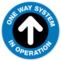One Way System 400 x 400mm by Templatecloud 