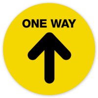 One Way Arrow 400 x 400mm by Templatecloud 