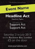 Music A6 Flyers by Templatecloud 