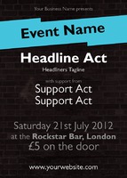 Music A6 Flyers by Templatecloud 