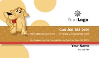 Pet Care 2" x 3.5" Business Cards by Templatecloud 
