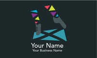 Dance 2" x 3.5" Business Cards by Templatecloud 
