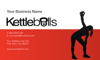 Fitness 2" x 3.5" Business Cards by Templatecloud 