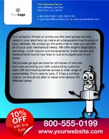 Garage Services 8.5" x 11" Flyers by Templatecloud