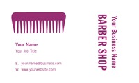 Hair 2" x 3.5" Business Cards by Templatecloud