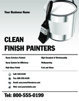 Painters and Decorators 8.5" x 11" Flyers by Templatecloud 