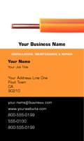 Electrician 2" x 3.5" Business Cards by Templatecloud 