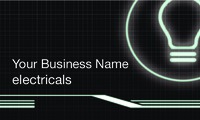 Electrician 2" x 3.5" Business Cards by Templatecloud 