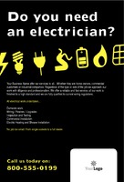 Electrical 4" x 6" Flyers by Templatecloud 