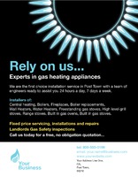 Gas Fitters 8.5" x 11" Flyers by Templatecloud 