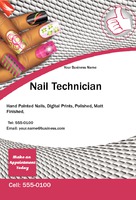 Nails 4" x 6" Flyers by Templatecloud 