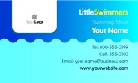 Swimming Lessons 2" x 3.5" Business Cards by Templatecloud