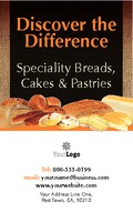 Bakery 2" x 3.5" Business Cards by Templatecloud 
