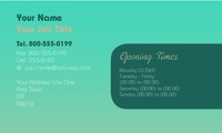 Massage 2" x 3.5" Business Cards by Templatecloud