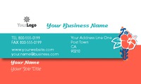 Travel Agents 2" x 3.5" Business Cards by Templatecloud 