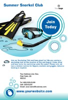 Swimming Pool 4" x 6" Flyers by Templatecloud 