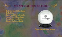Tarot Card Reader 2" x 3.5" Business Cards by Templatecloud