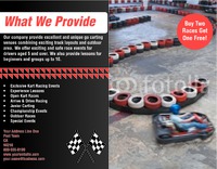 Go Karting 8.5" x 11" Flyers by Templatecloud