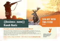 Hunting 4" x 6" Postcards by Templatecloud 