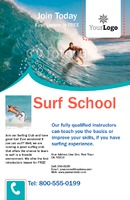 Surfing 5.5" x 8.5" Flyers by Templatecloud 
