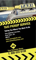Taxi 2" x 3.5" Business Cards by Templatecloud 
