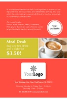 Restaurant 4" x 6" Flyers by Templatecloud