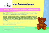Nursery 4" x 6" Flyers by Templatecloud 