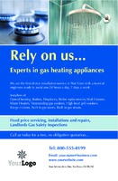 Gas Fitters 5.5" x 8.5" Flyers by Templatecloud 