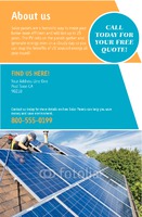 Solar Panels 5.5" x 8.5" Flyers by Templatecloud