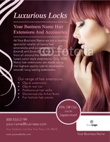 Salon 8.5" x 11" Flyers by Templatecloud 