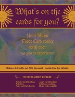 Tarot Card Reader 8.5" x 11" Flyers by Templatecloud 