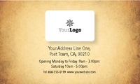 Cafe 2" x 3.5" Business Cards by Templatecloud 