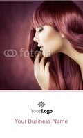 Salon 2" x 3.5" Business Cards by Templatecloud 