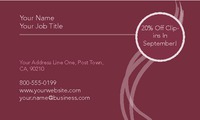 Salon 2" x 3.5" Business Cards by Templatecloud