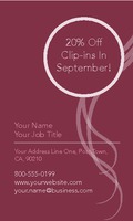 Salon 2" x 3.5" Business Cards by Templatecloud