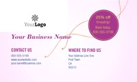 Salon 2" x 3.5" Business Cards by Templatecloud