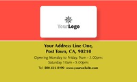 Restaurant 2" x 3.5" Business Cards by Templatecloud 