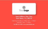 Restaurant 2" x 3.5" Business Cards by Templatecloud