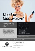 Electrical 4" x 6" Flyers by Templatecloud 