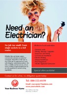 Electrical 4" x 6" Flyers by Templatecloud 