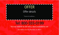 Takeout 2" x 3.5" Business Cards by Templatecloud 